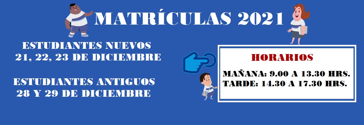 banner matrícula 2021
